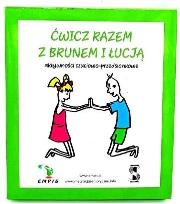 Okładka książki Ćwicz razem z Brunem i Łucją. Aktywności czuciowo-