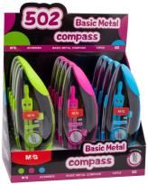 Opakowanie Cyrkiel szkolny metalowy z rysikami  MG display 12 szt.