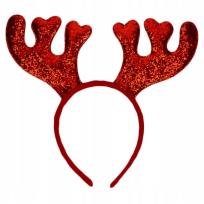 Opakowanie Czerwona opaska z rogami renifera