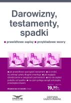 Okładka książki Darowizny, testamenty, spadki