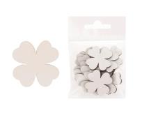 Opakowanie Dekoracja drewniana 12szt Koniczyna duża