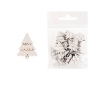 Opakowanie Dekoracja drewniana 24szt Drzewko