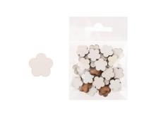 Opakowanie Dekoracja drewniana 36szt Kwiat mały