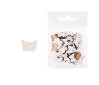 Opakowanie Dekoracja drewniana 36szt Motyl mały