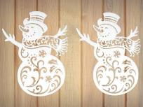 Opakowanie Dekoracja piankowa bałwanek 2 sztuki