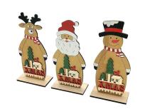 Opakowanie Dekoracja świąteczna drewniana MIX