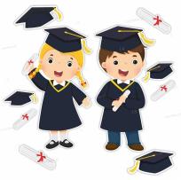 Opakowanie Dekoracja szkolna - Dzieci w biretach 10el