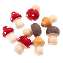 Opakowanie Dekoracje drewniane samoprzylepne grzyby 8szt