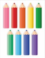 Opakowanie Dekoracje - kolorowe kredki 9szt