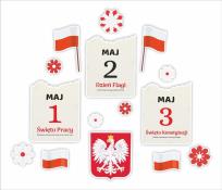 Opakowanie Dekoracje okienne - 1-3 maja 15szt