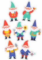 Opakowanie Dekoracje okienne dwustronne - Krasnale 01 7szt