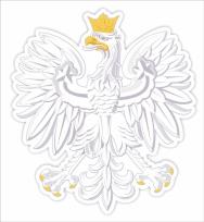 Opakowanie Dekoracje okienne dwustronne - Orzeł biały A3