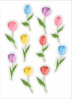 Opakowanie Dekoracje okienne dwustronne - Tulipany 03 10szt