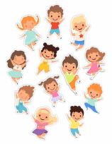 Opakowanie Dekoracje okienne dwustronne - Wesołe dzieci 12szt