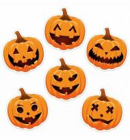 Opakowanie Dekoracje okienne Halloween - Dynie małe 6szt