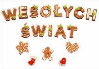 Opakowanie Dekoracje okienne świąteczne - Wesołych... 18szt