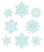 Opakowanie Dekoracje okienne zimowe - Płatki śniegu 01 8szt