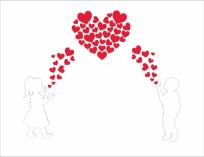 Opakowanie Dekoracje okolicznościowe - Dzieci i serca 60el