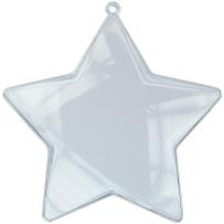 Opakowanie Dekoracje plastikowe gwiazdy 105mm 6szt