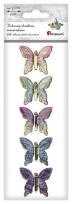 Opakowanie Dekoracje samoprzylepne 3D Motyle 5szt