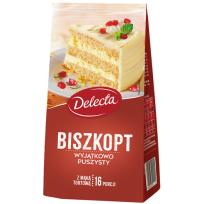 Opakowanie Delecta ciasto Biszkopt 380 g