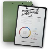 Opakowanie Deska z klipem A4 Morandi zielona PENMATE