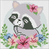 Opakowanie Diamentowa mozaika bez ramy - Kwiatowy szop Kids