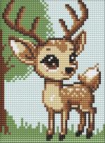 Opakowanie Diamentowa mozaika bez ramy - Renifer 15x20cm