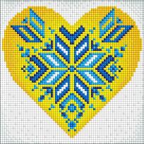 Opakowanie Diamentowa mozaika bez ramy - Ukraina w sercu