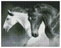 Opakowanie Diamentowa mozaika - Czarno-biała moc 40x50cm