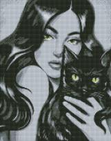 Opakowanie Diamentowa mozaika - Czarny puszysty 40x50cm