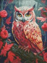 Opakowanie Diamentowa mozaika - Kolorowa sowa 30x40cm