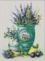 Opakowanie Diamentowa mozaika - Lawenda w doniczce 30x40cm