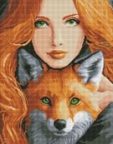 Opakowanie Diamentowa mozaika - Ognisty lis 40x50cm