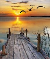 Opakowanie Diamentowa mozaika pomost zachód słońca NO-1006710