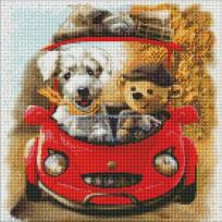 Opakowanie Diamentowa mozaika - Przyjazna podróż 40x40cm