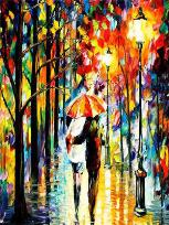 Opakowanie Diamentowa mozaika Spacer w jesiennym deszczu 60771