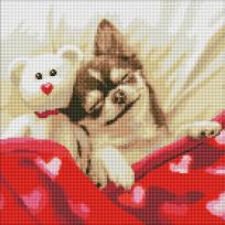 Opakowanie Diamentowa mozaika - Śpiąca Królewna 40x40cm