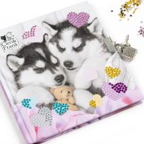 Opakowanie Diamentowy pamiętnik z kłódką długopis 3 kolorowy Cleo i Frank 38