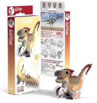 Opakowanie Dinozaur Raptor Eugy Eko Układanka 3D