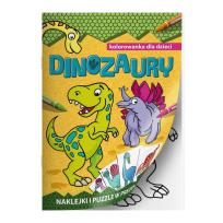 Opakowanie Dinozaury. Kolorowanka