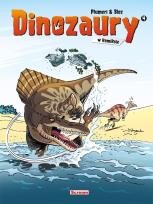 Okładka książki Dinozaury w komiksie T.4