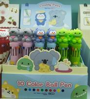 Opakowanie Długopis 10-kolorowy zwierzęta (36szt)