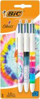Opakowanie Długopis 4 Colours Message Tie Dye 3szt BIC