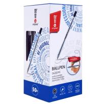 Opakowanie Długopis biurowy 0,7mm czarny (50szt) MemoBe