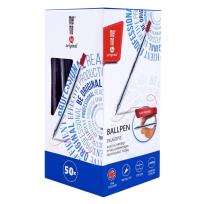 Opakowanie Długopis biurowy 0,7mm czerwony (50szt) MemoBe