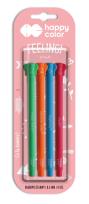 Opakowanie Długopis Happy Color Feelingi ELEPHANTS 0.5 mm niebieski 4 sztuki na blistrze