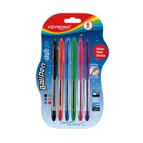 Opakowanie Długopis klasyczny Keyroad ball pen soft jet 0,7 mm 6 kolorów