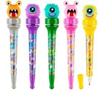 Opakowanie Długopis obrotowy 0,7mm 4w1 Monsters nieb. (24sz)