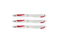 Opakowanie Długopis Solidly White czerwony (50szt)
